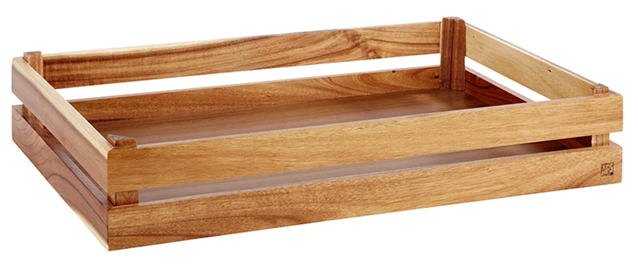 Skrzynka do serwowania 555x350x105 mm, z drewna | APS, Superbox