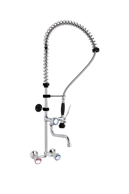 Bateria z prysznicem montowana do ściany | HENDI, 810293