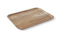 Taca do serwowania 370x530 mm z laminatem z melaminy, antypoślizgowa, wzór drewna | HENDI, 508947