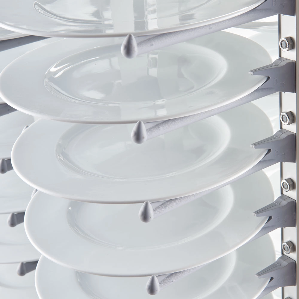 Wózek transportowy do talerzy, 80 szt., Ø 160–320 mm, 720x720x1820 mm | STALGAST, 664001