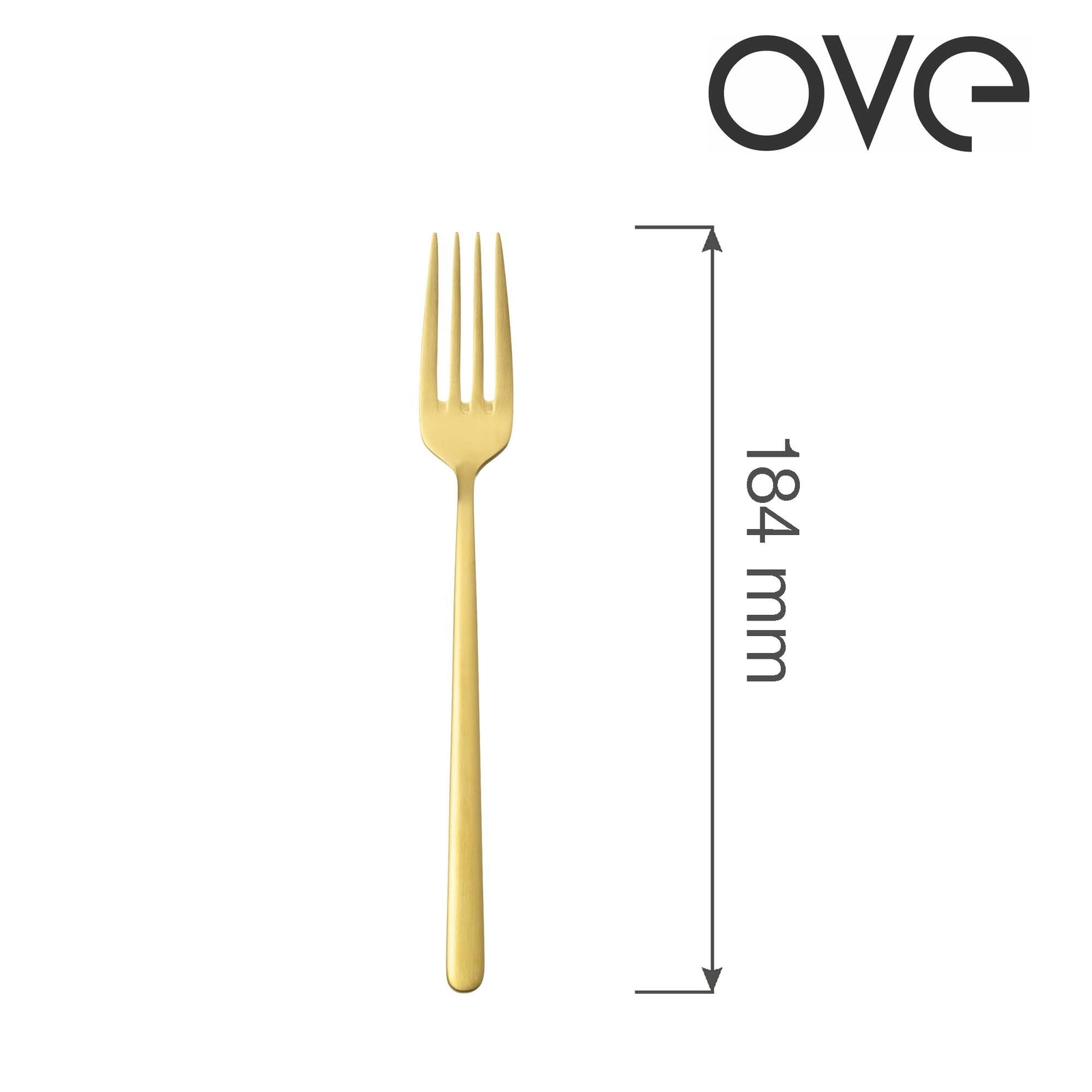 Widelec deserowy, 184 mm | OVE, Amarone Gold
