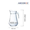 Dzbanek na wodę i sok, 1,6 l | ARCOROC, 53061