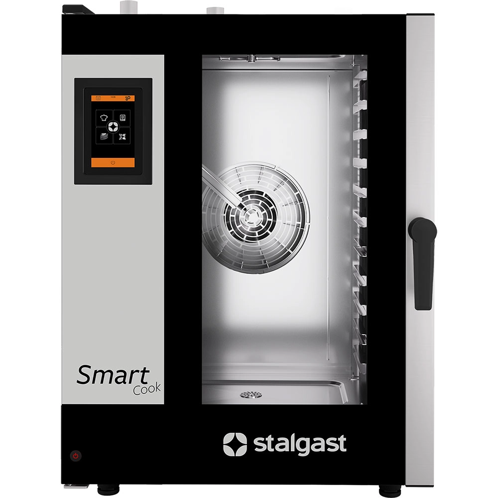 Piec konwekcyjno-parowy 11xGN 1/1, dotykowy, gazowy, 20 kW, 790x960x1120 mm | STALGAST, SmartCook
