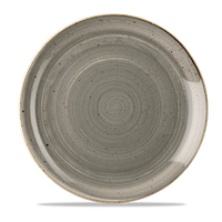 Talerz płytki, Ø288 mm | CHURCHILL, Stonecast Peppercorn Grey