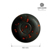 Spodek do cappuccino, Ø160 mm, czarny | FINE DINE, Bloom