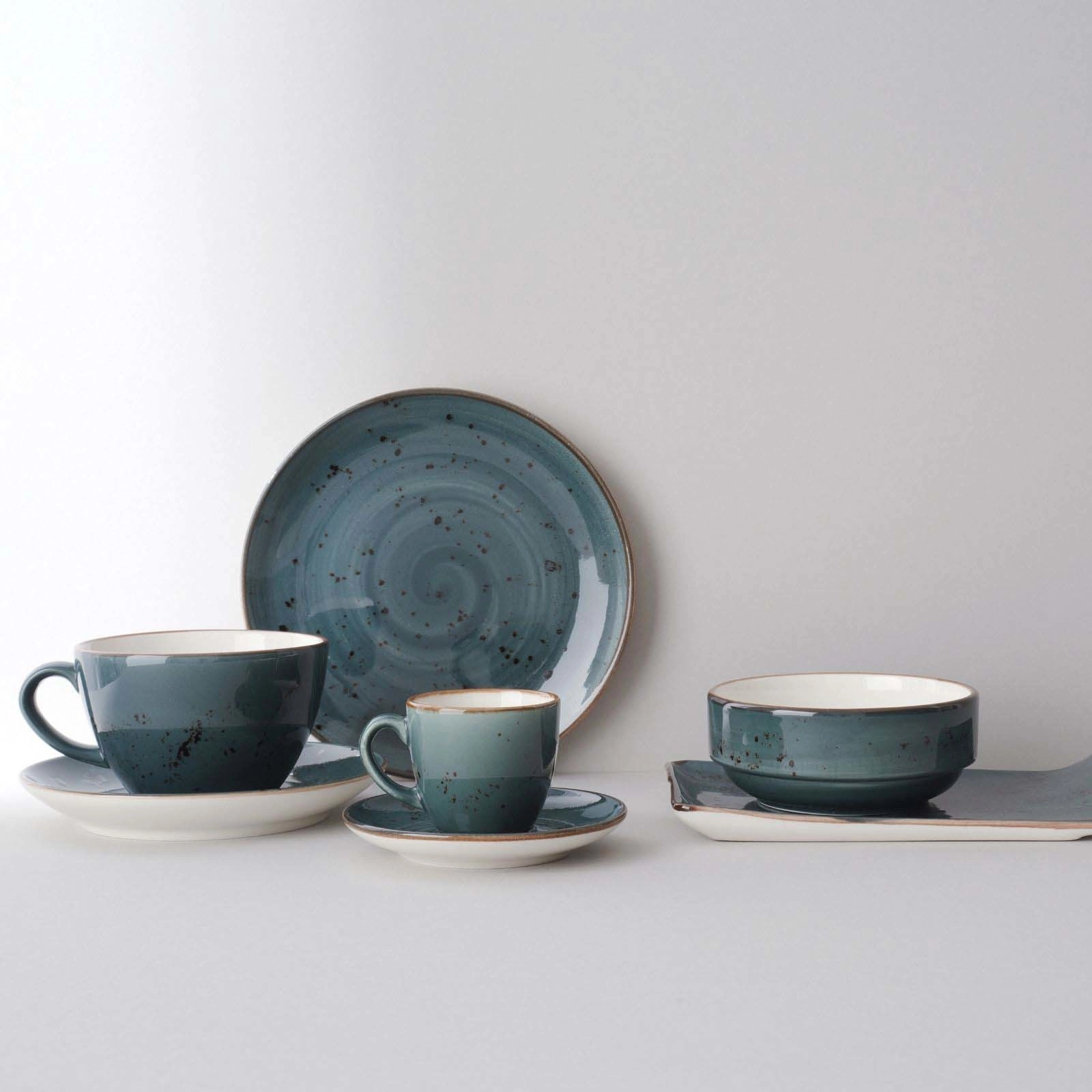 Talerz z wysokim rantem Ø210 mm, szary | FINE DINE, Arando