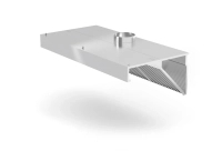 Okap przyścienny skośny z oświetleniem LED, 1000x700x450 mm | HENDI, Profi Line