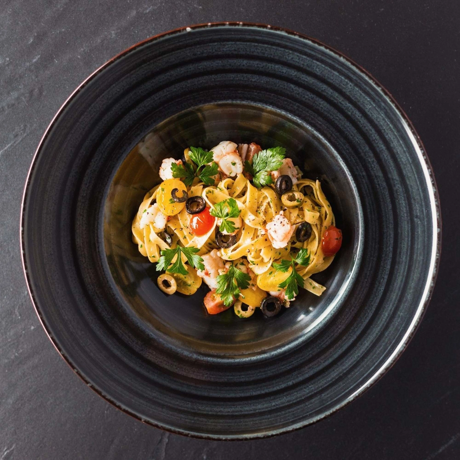 Talerz płytki, Ø270 mm, czarny | FINE DINE, Onyx