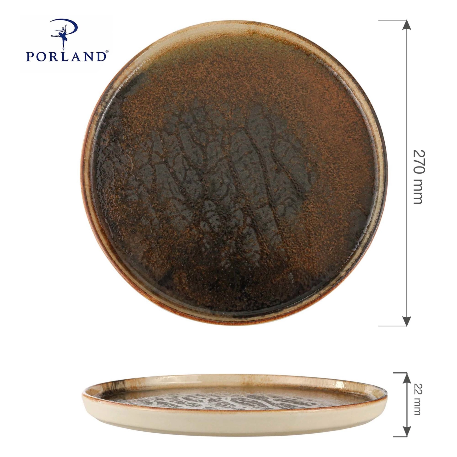 Talerz z wysokim rantem, Ø270 mm | PORLAND, Genesis