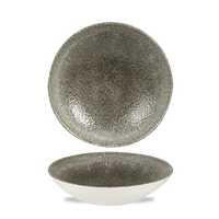 Miska coupe, 426 ml | CHURCHILL, Raku Quartz Black