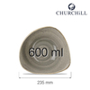 Miska trójkątna, 600 ml | CHURCHILL, Stonecast Peppercorn Grey
