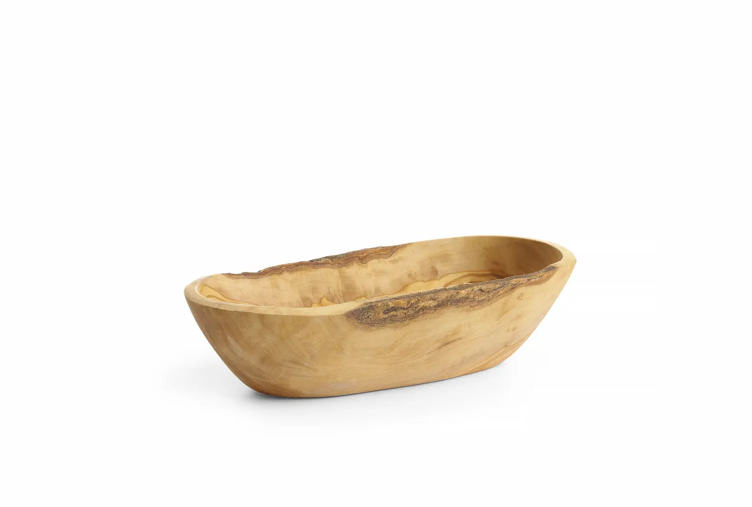 Miska podłużna z drewna oliwnego, 205x95x50 mm | HENDI, 505335
