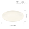 Talerz bez rantu, Ø270 mm | FINE DINE, Crema