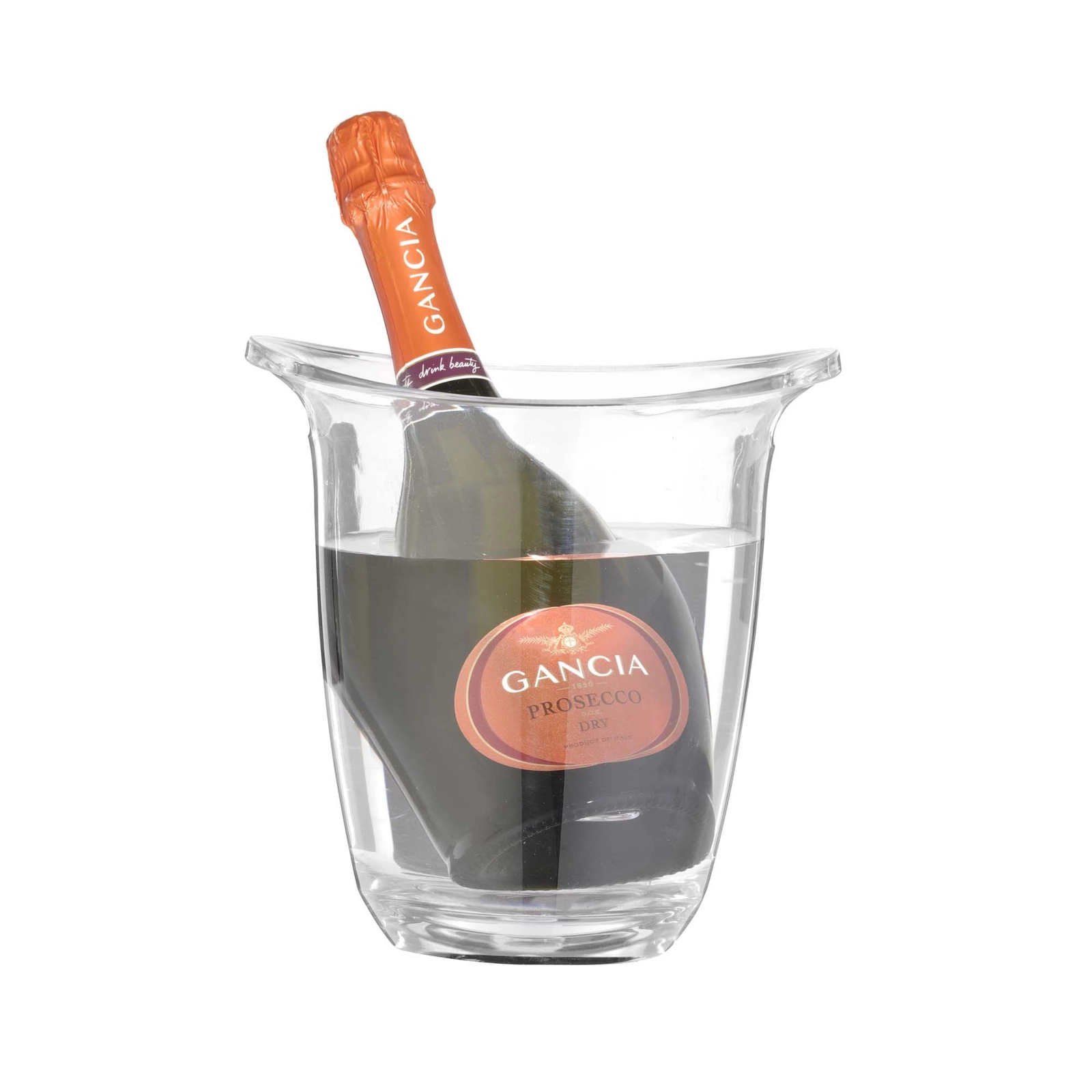 Wiadro do chłodzenia szampana, przezroczyste, 3 l, 220×185×266 mm | BAR UP, 593158