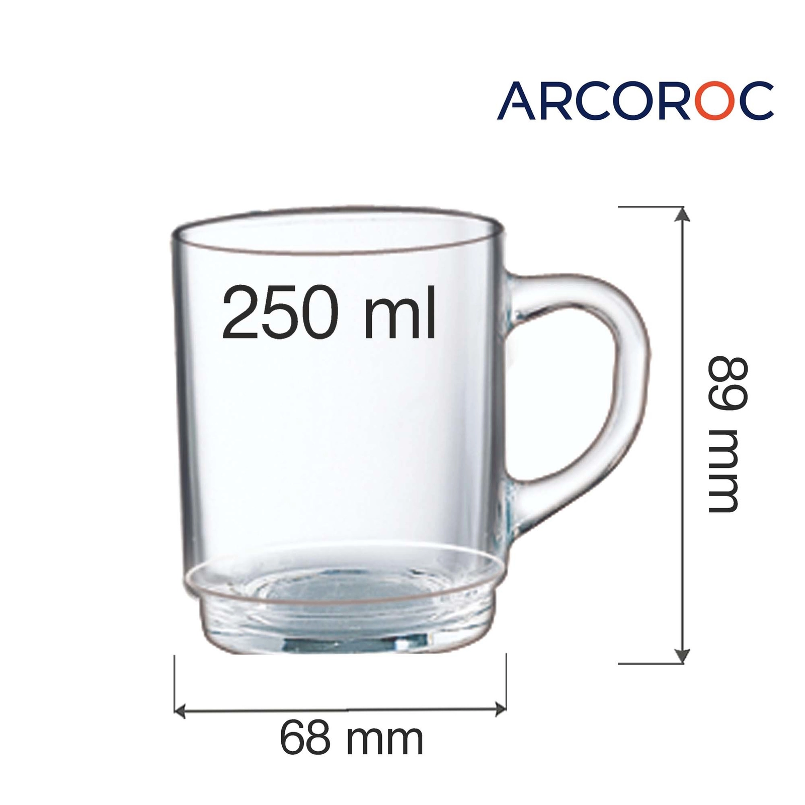 Kubek Ø68 mm, 250 ml | ARCOROC, Evolution