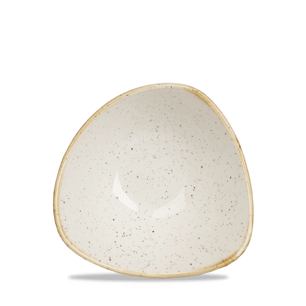 Misa trójkątna, Ø150 mm, 260 ml | CHURCHILL, Stonecast Barley White