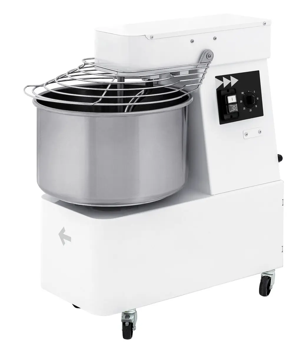 Mikser spiralny ze stałą dzieżą, 32 l, 435x750x810 mm, 400V/1,7 kW, 2 biegi | PRISMAFOOD, 222874