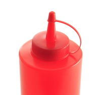 Dyspenser do zimnych sosów, 0,2 l, czerwony, ⌀50x185 mm | HENDI, 558010