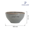 Miska, 550 ml | PORLAND, Seasons Stone