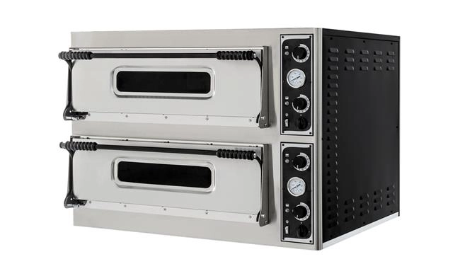 Piec do pizzy 2-komorowy, 400 V, 12 kW, 1000x844x745 mm | PRISMAFOOD, Basic XL 44