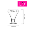 Pucharek do lodów i deserów, 305 ml | LAV, Frosty
