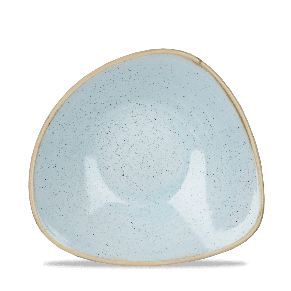 Miska trójkątna, 600 ml | CHURCHILL, Stonecast Duck Egg Blue