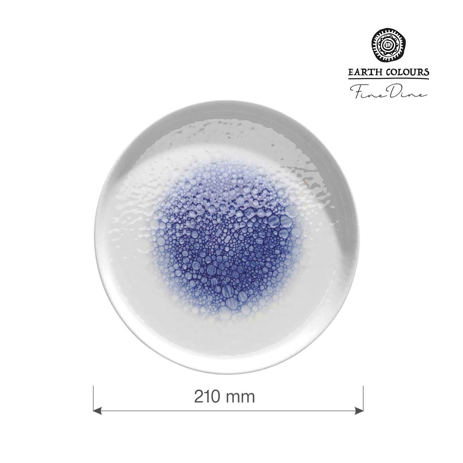 Talerz z wysokim rantem, Ø210 mm, niebieski | FINE DINE, Serenity