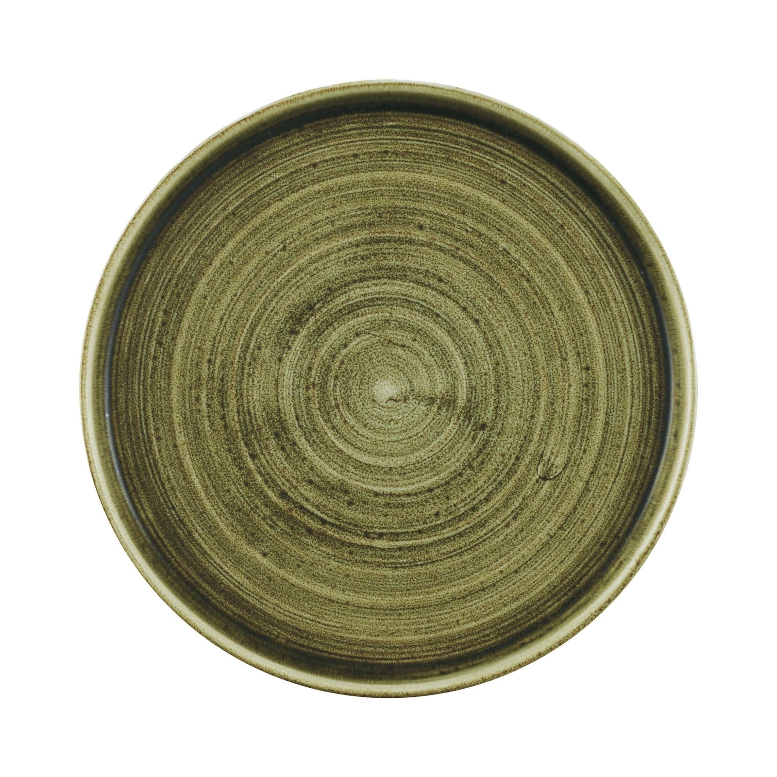 Talerz z wysokim rantem Plume Green, Ø210 mm | CHURCHILL, Stonecast Plume Green