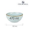 Miska, 470 ml, Ø132 mm | CHURCHILL, Stonecast Duck Egg Blue