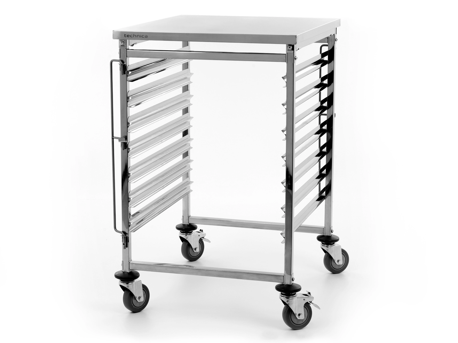 Wózek transportowy 7xGN 2/1 ze stali nierdzewnej 700x600x970 mm | TECHNICA, Silver Line