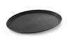 Taca owalna poliestrowa XL 735x600 mm, czarna | HENDI, 508831