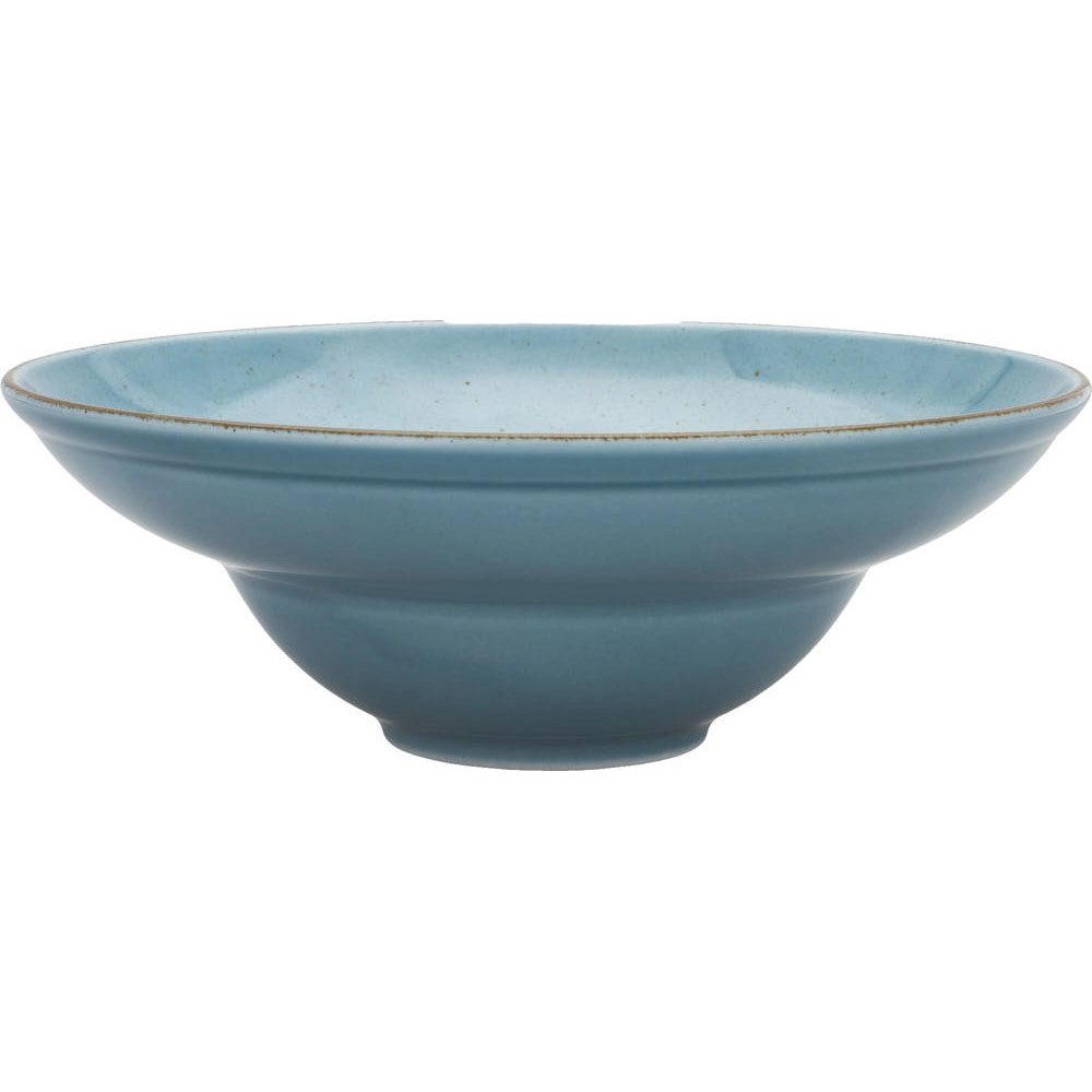 Talerz głęboki do pasty Kaszub z porcelany Ø260 mm,  turkusowy | LUBIANA, Art