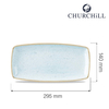 Półmisek, 295x140 mm | CHURCHILL, Stonecast Duck Egg Blue