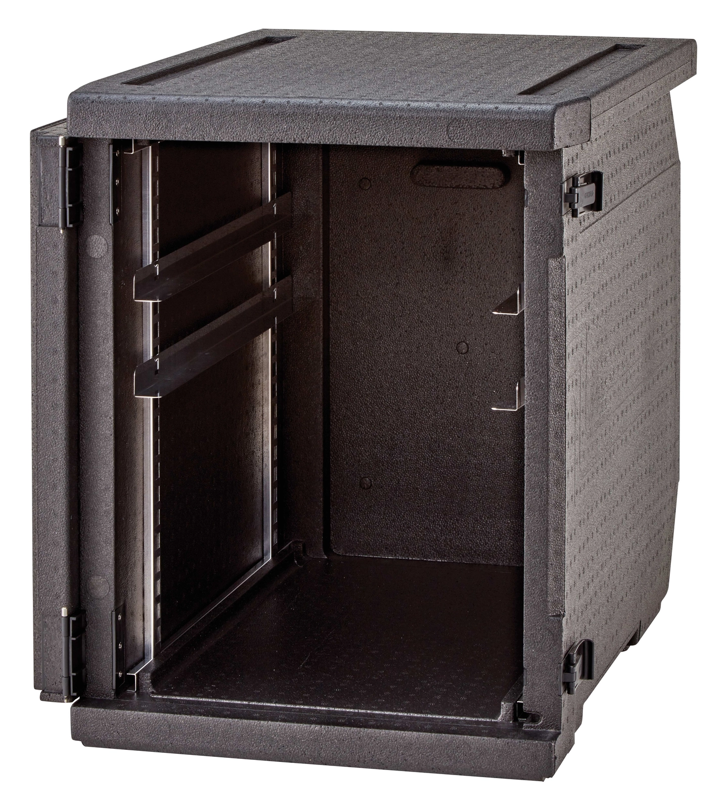 Pojemnik termoizolacyjny, 155 l, głębokość 615 mm, ładowany od przodu, 770x540x687 mm, czarny | CAMBRO, EPP4060FADJR110