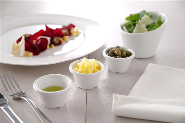 Miseczka ramekin z tworzywa, czarna, 45 ml, zestaw 12 szt. | HENDI, 565605