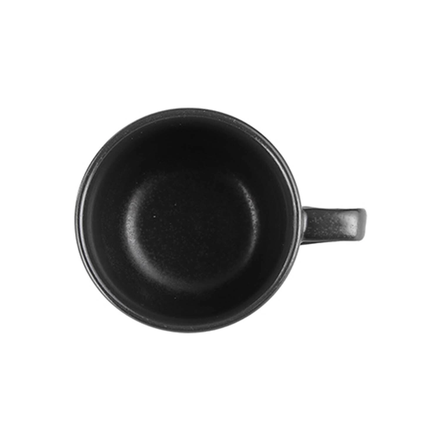Filiżanka sztaplowana do kawy i herbaty, 200 ml, czarna | PORLAND, Seasons Coal