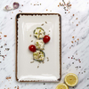 Talerz prostokątny, 300x150 mm, pomarańczowy | FINE DINE, Vanilla