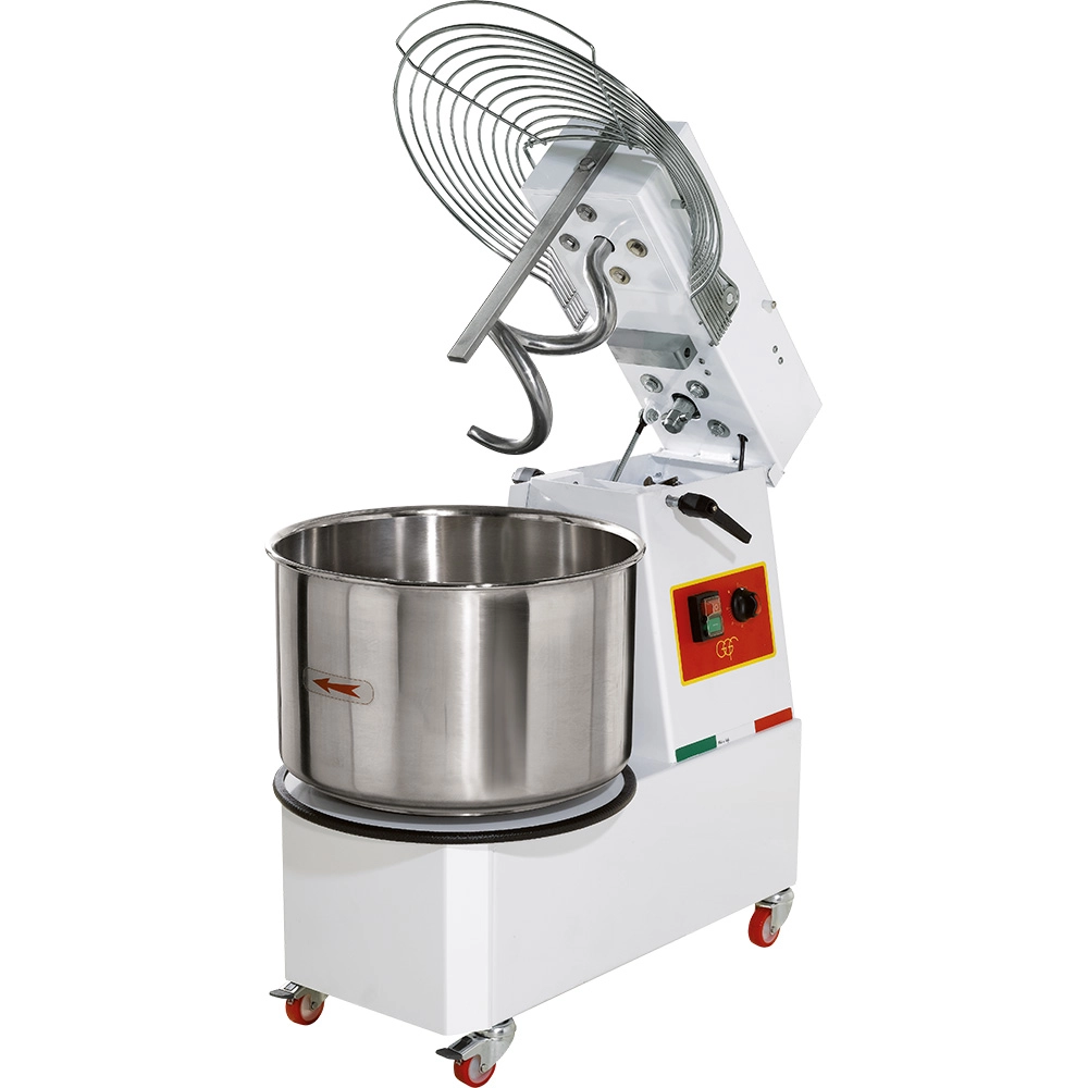 Mikser spiralny z wyjmowaną dzieżą 22 l, 2 prędkości, 0.55 kW, 400 V, 400×700×700 mm | GGF, 786402