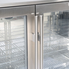 Barowa witryna chłodnicza stalowa 3-drzwiowa, 308 l, 1350x530x835 mm | STALGAST, 882343