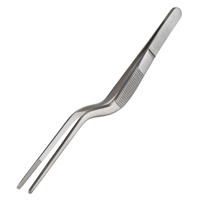 Pęseta 10x10x160 mm, ze stali nierdzewnej, inox | APS, 75820
