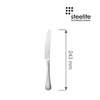 Nóż stołowy, 243 mm | STEELITE, Baguette