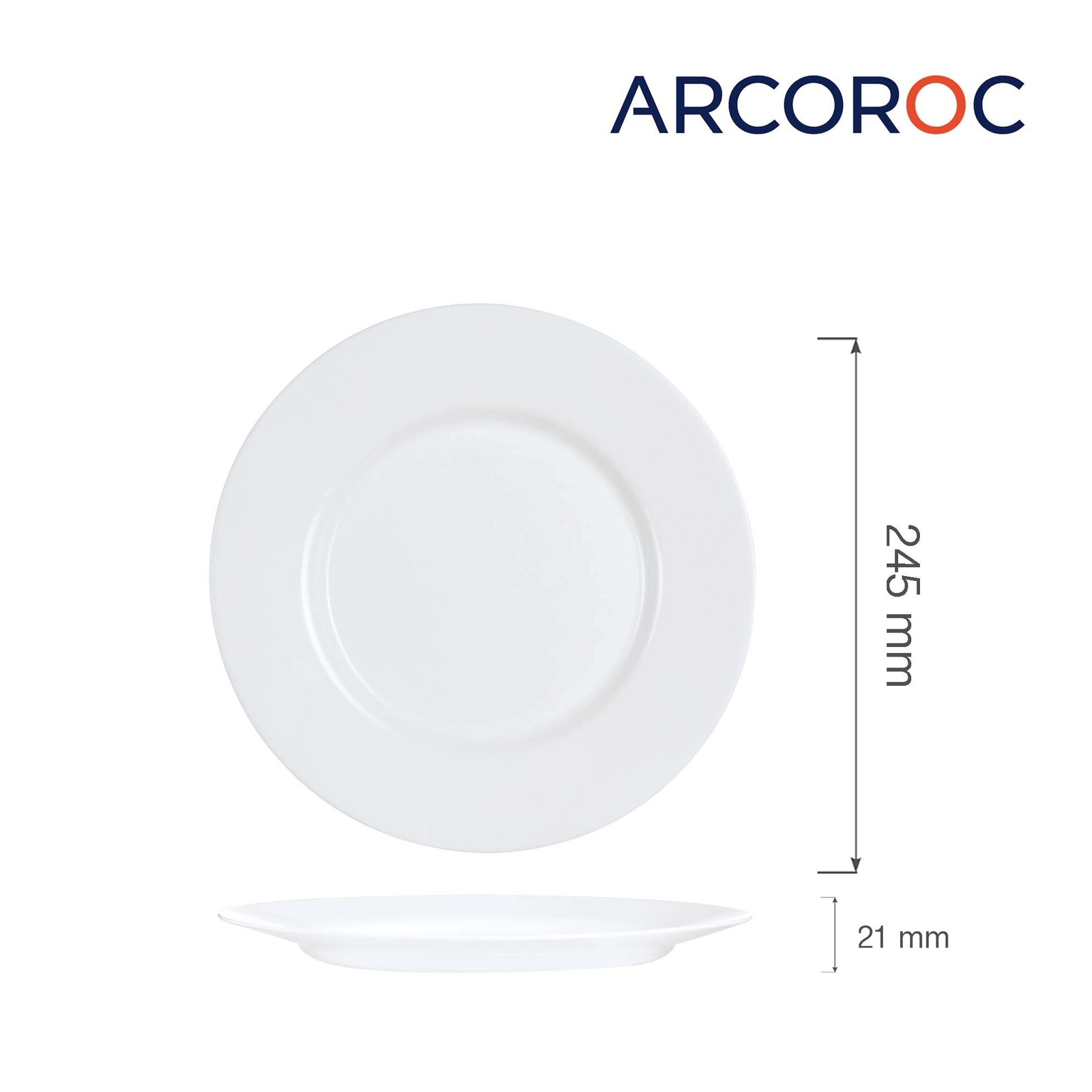 Talerz płytki, ⌀245×21 mm | ARCOROC, Everyday