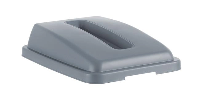 Pokrywa z otworem do kontenera prostokątnego 60 l, jasnoszara, 660x470x30 mm | HENDI, 691144