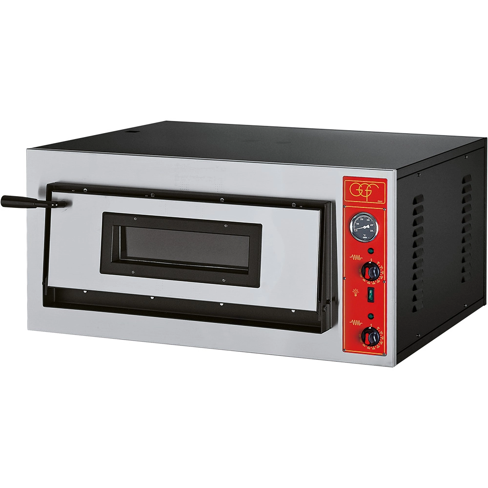 Piec do pizzy, 4×Ø30 cm, 4.2 kW, 400 V, 900×735×420 mm | GGF, E-Line