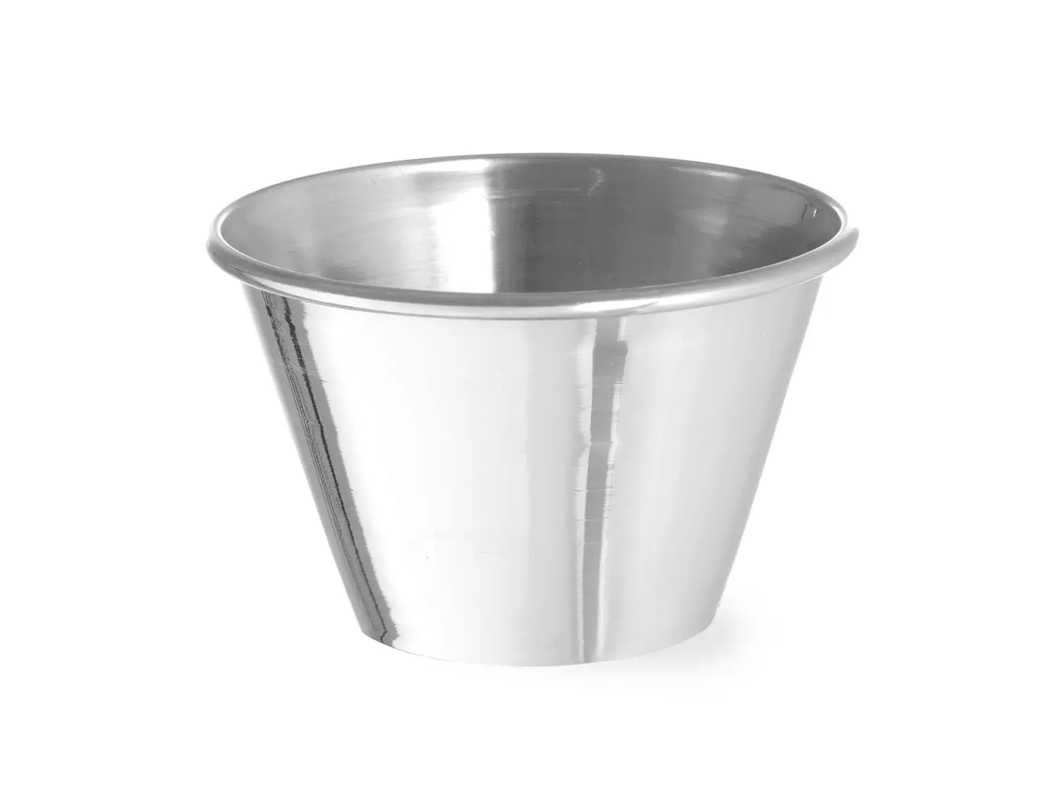 Miseczka do sosów ze stali nierdzewnej, 115 ml, ø73x47 mm, zestaw 12 szt. | HENDI, 400036