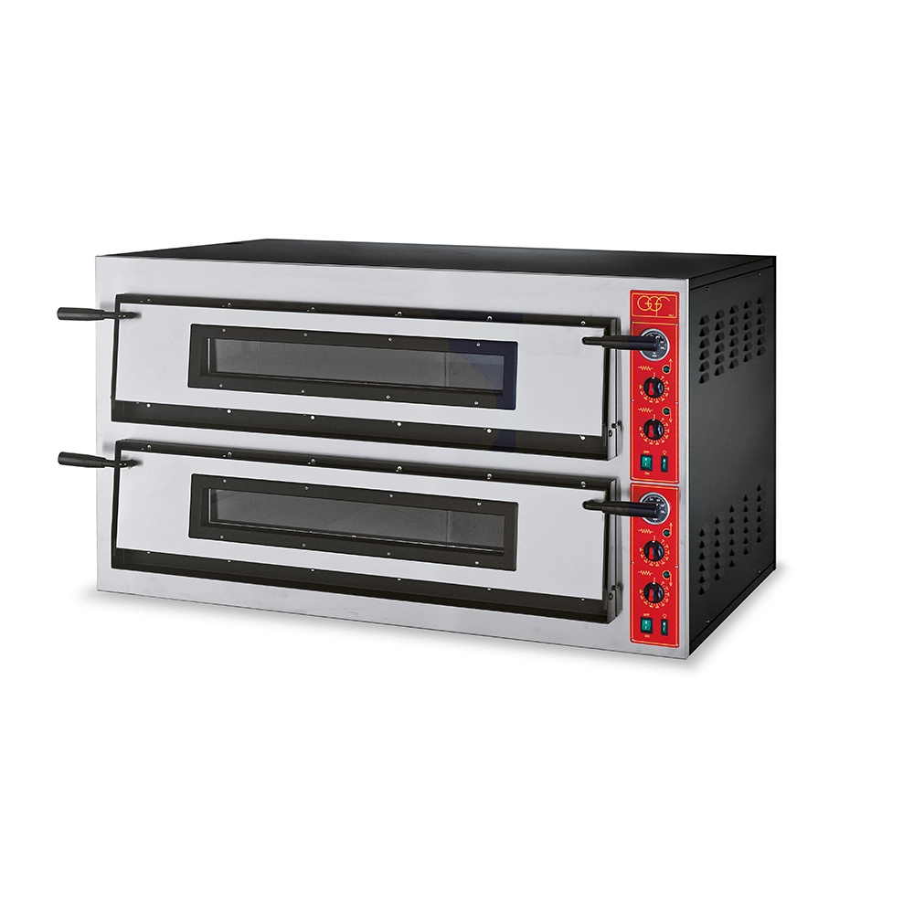 Piec do pizzy, 2×6×Ø36 cm, 18 kW, 400 V, 1370×850×750 mm | GGF, F-Line