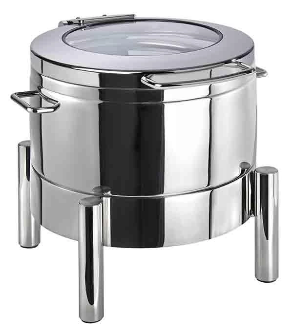 Podgrzewacz okrągły Ø440x390 mm, 10 l, ze szklaną pokrywą | APS, Premium