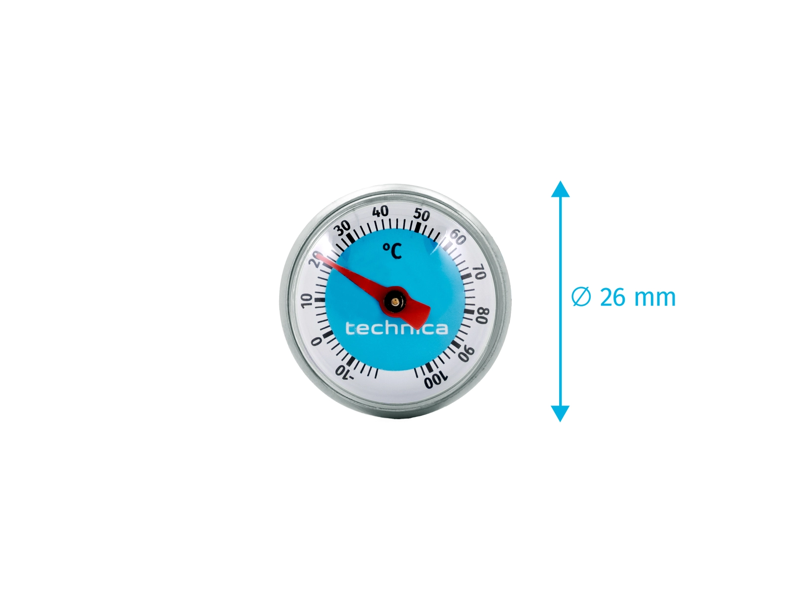 Termometr uniwersalny od -10 do 100°C | TECHNICA, Silver Line