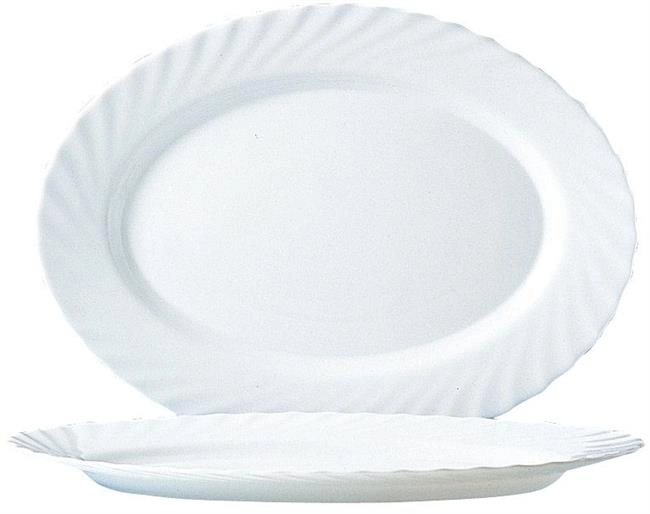 Półmisek owalny z porcelany, 350x240x26 mm, biały | ARCOROC, Trianon