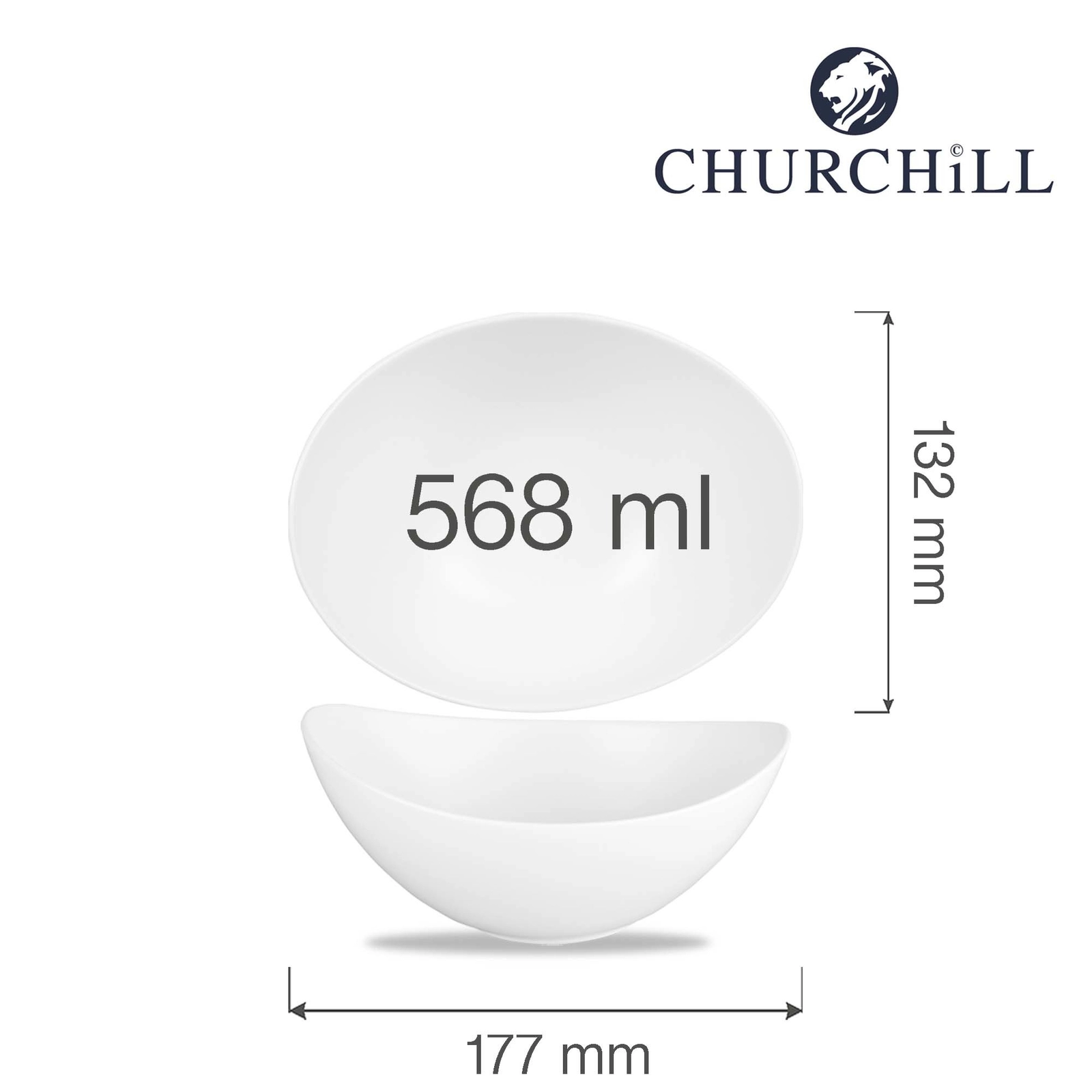 Misa bufetowa 177×132 mm, 568 ml | CHURCHILL, Alchemy Moonstone